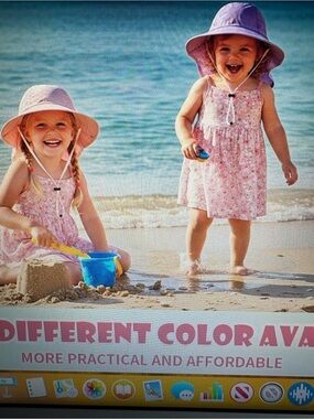 2 packs NWT boys/girls Sun Hat Summer Beach, Adjustable hat. Age 0-14 years.